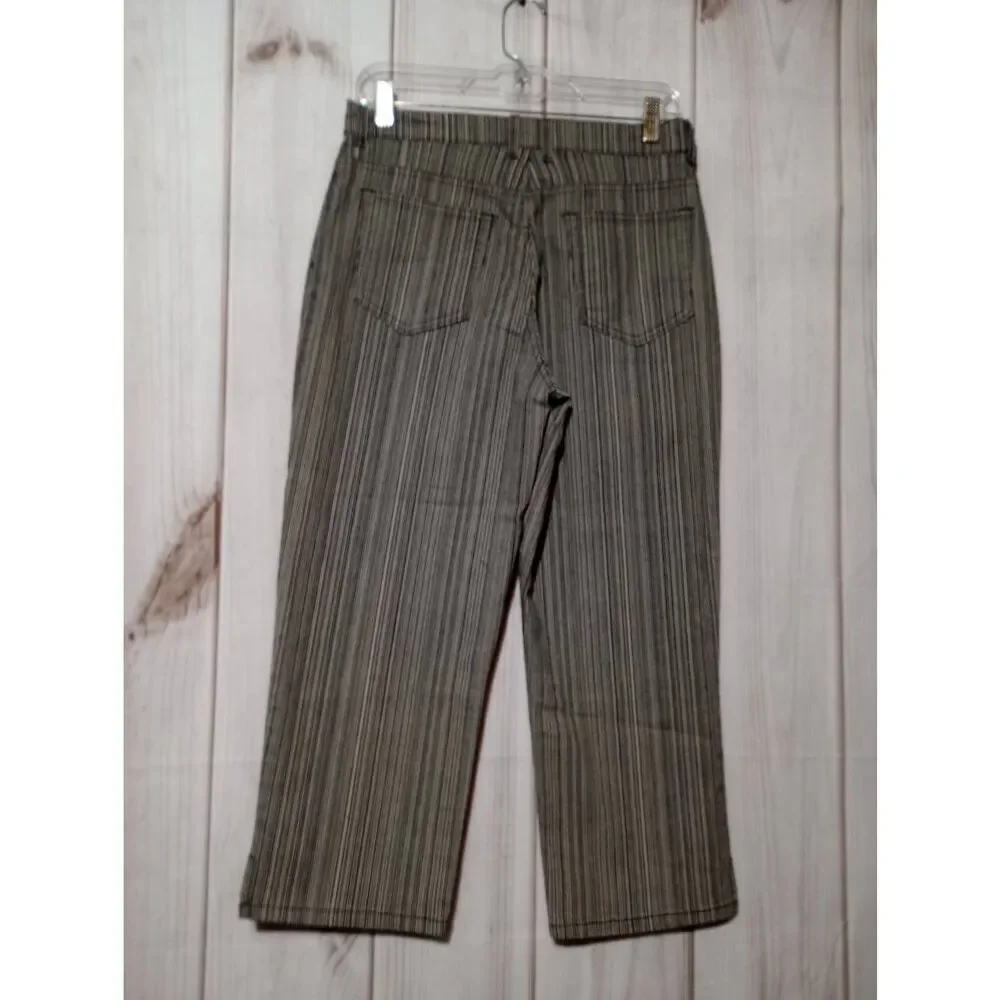 Gloria Vanderbilt Jeans Ladies‎ 8 Black White Cropped